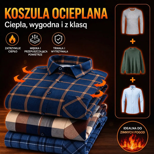 🔥 Koszulka Termiczna z Welurem po Obu Stronach ❄️ Ciepło i Wygoda na Zimę | L–5XL