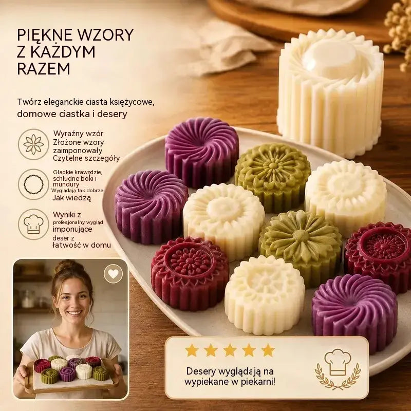 💥 Kup 2, a 2 dostaniesz GRATIS! 🎁 Zestaw 4 kreatywnych foremek 2w1 do ciastek i deserów ✨ Łatwe wyjmowanie, piękne wzory jak z cukierni! 😍
