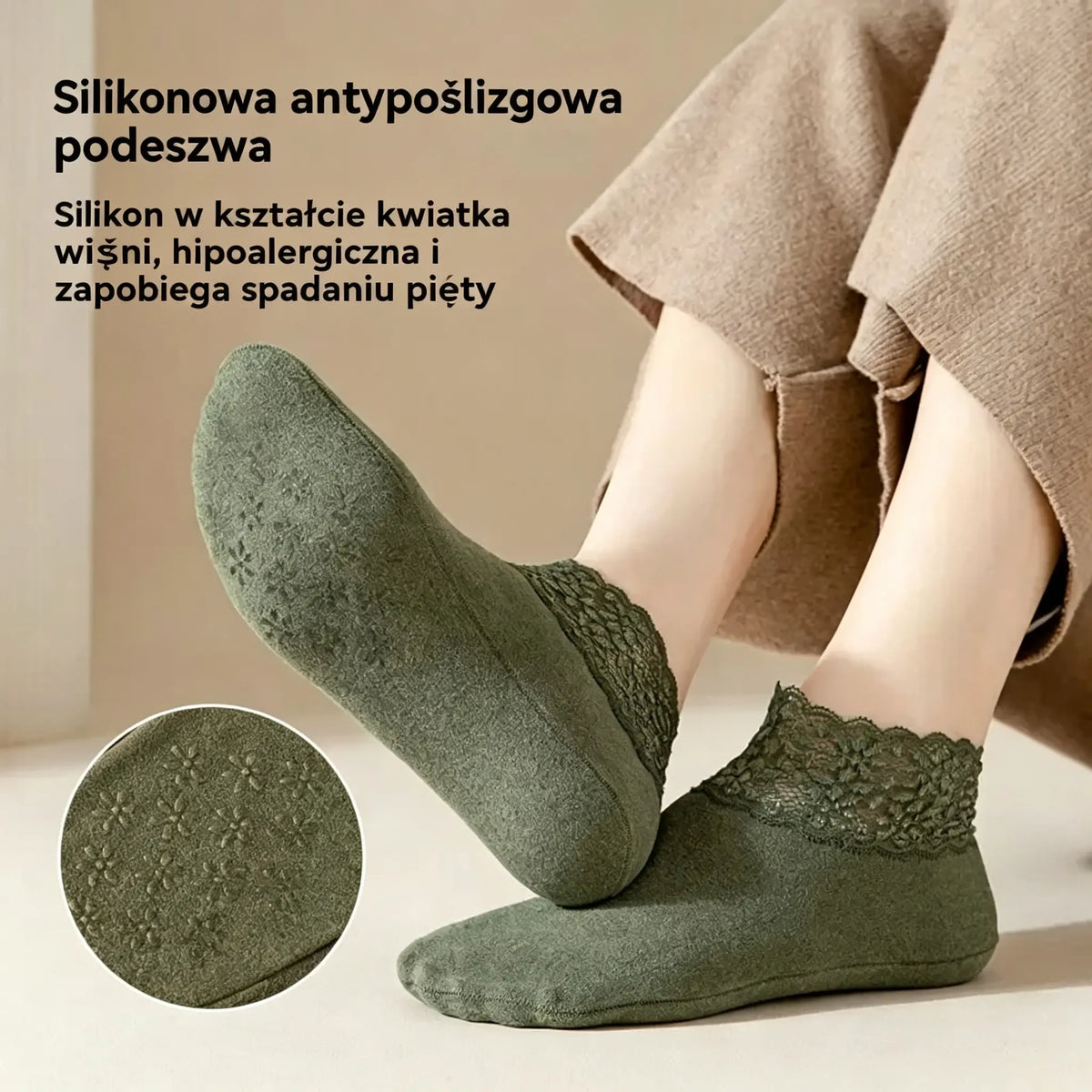š§¦ć8 parćEleganckie skarpetki damskie z koronkÄ
š MiÄkkie, oddychajÄ
ce i elastyczne ā 8 kolorów