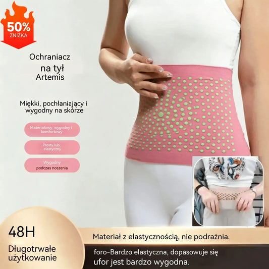 🔥 KUP 1, DRUGI GRATIS! 🔥 Ocieplający pas lędźwiowy z piołunem | 40–105 kg ❄️ Ciepło i komfort dla dolnej części pleców