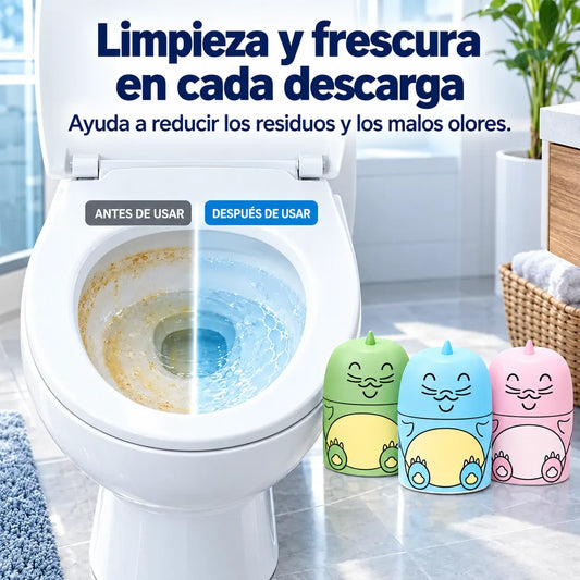 【Zestaw 3 szt.】🚽✨ Koniec z ciągłym szorowaniem toalety! Do ok. 2000 spłukań na sztukę 💥 Czysta i świeża toaleta każdego dnia