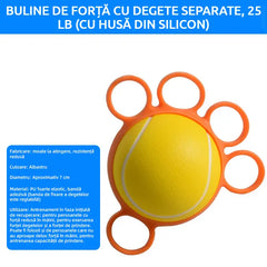 Minge Ortopedică pentru Recuperarea Degetelor și a Mânii, cu Inele de Fixare, Dispozitiv Antrenament Forță și Mobilitate pentru Seniori sau AVC