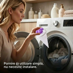 🌀6 bucăți /12 bucăți ✨ Filtru plutitor pentru mașina de spălat – Capturează scamele, părul și părul de animale la fiecare spălare🧺