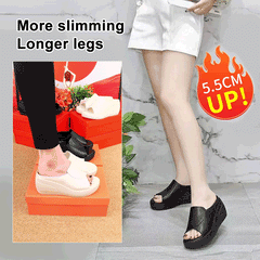 🔥👡【35-42】 Sandale elegante din piele naturală pentru femei, cu platformă și talpă moale