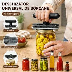 🎁🔥Două pentru 124 de yuani! Cumpără unul, primești unul gratis! Deschizător de sticle ușor - spune adio borcanelor bine închise 💪