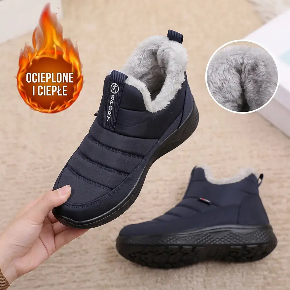 【35-41】Nowe damskie buty zimowe – ocieplane, grube, ciepłe, casualowe, śniegowce dla mam
