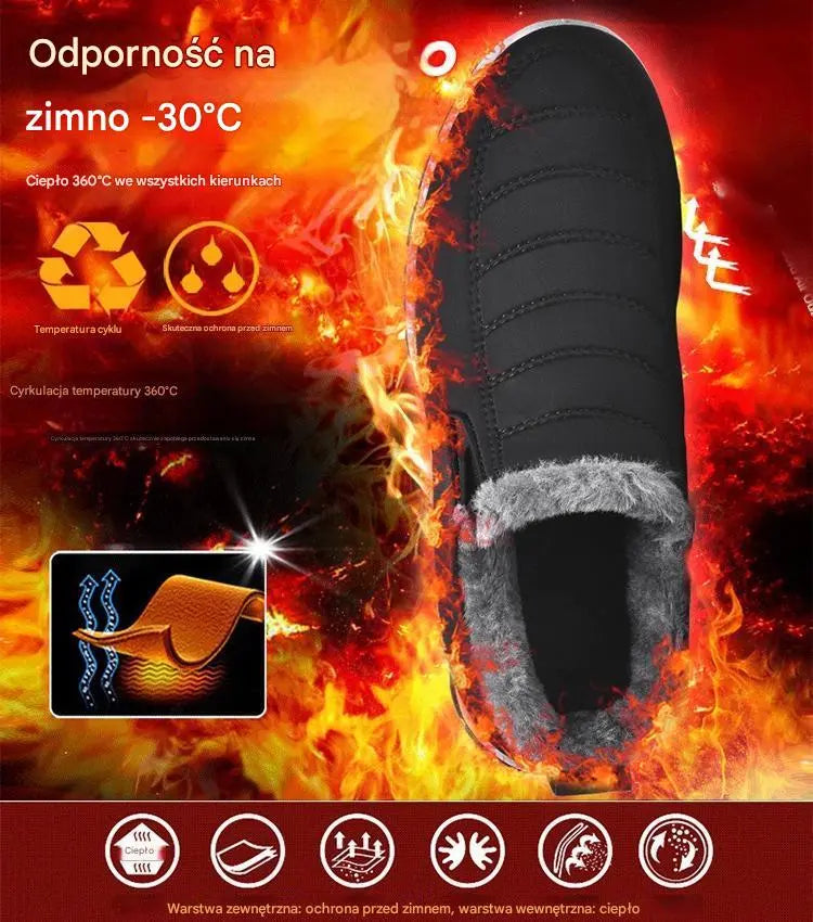 🔥 -50% TYLKO TERAZ! 👢 Ciepłe buty zimowe unisex 35–48 | Pluszowe ocieplenie + antypoślizgowa podeszwa ❄️