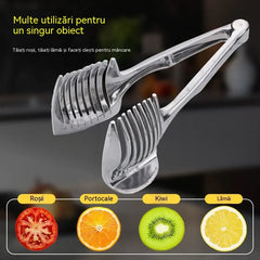 🍅Feliator manual de bucătărie din oțel inoxidabil | Ghid pentru tăieri uniforme de roșii, lămâi, ceapă și multe altele