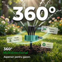 ✨Aspersor automat de grădină cu capete multiple la 360°