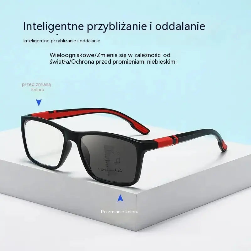 👓 Jedne okulary do dali i bliży! Fotchromowe okulary multifokalne ☀️ Antypoślizgowe, wygodne i stylowe – idealne dla seniorów