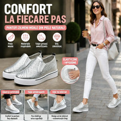 🔥【Cost per pereche 164 LEI.】【34-41】🔥Pantofi casual de damă vara 2026 din piele moale cu talpă groasă