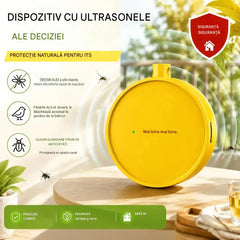 🔥【2 la doar 124 lei】🐦 Repelent ultrasonic portabil pentru păsări | Repelent automat pentru porumbei, potrivit pentru balcoane, grădini și spații exterioare