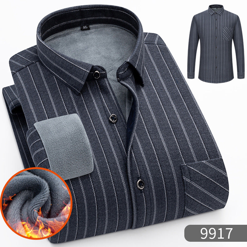 🔥【50% zniżki】1 sztuka 119 zł 👔【L-5XL】Ciepła koszula biznesowa z długim rękawem