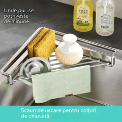 🔥【Cumpără 1, primești 1 gratuit】Scurgător de chiuvetă care economisește spațiu