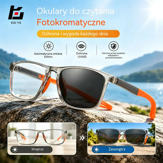👓【Kup 1, a 1 dostaniesz gratis】☀️🏠 Jedne okulary do czytania w domu i na zewnątrz! Fotochromatyczne, ultralekkie i stworzone z myślą o seniorach ✨