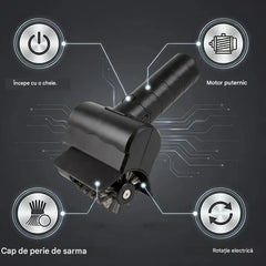 🔋🧹Perie electrică fără fir pentru curățarea grătarului – Baterie litiu, multifuncțională și ușor de utilizat 🔥🍖