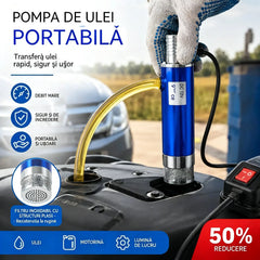 【Pompă electrică de ulei】Noua pompă de ulei cu baterie litiu Denaqi de 21V, pompă de ulei și apă cu dublă utilizare, baterie litiu