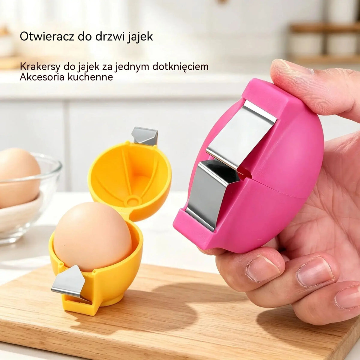 🔥 🥚 Kup 3, Otrzymaj 3 GRATIS — 6× Otwieracz do jajek.Szybkie i łatwe otwieranie jajek