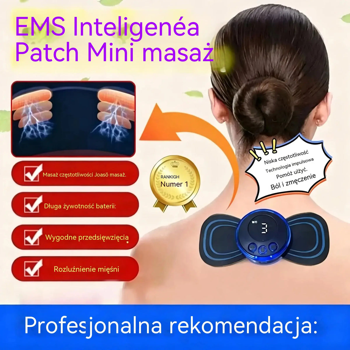 💆‍♂️ Kup 1, drugi GRATIS! 🎁 Inteligentny masażer na zmęczone i napięte mięśnie 🔥 Super cena!