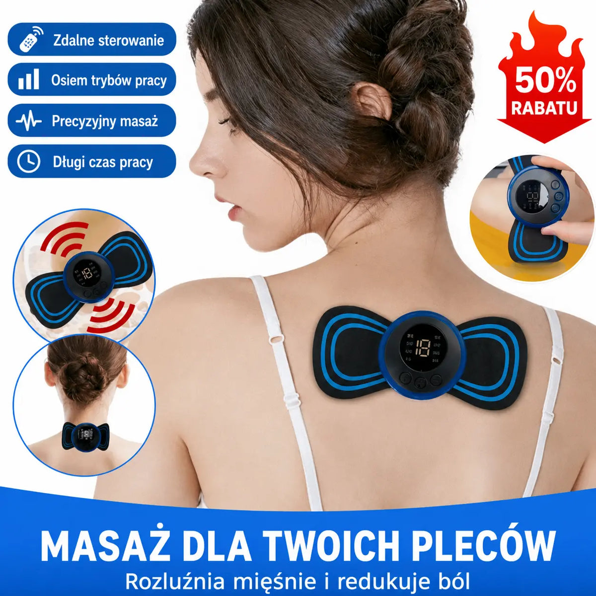 💆‍♂️ Kup 1, drugi GRATIS! 🎁 Inteligentny masażer na zmęczone i napięte mięśnie 🔥 Super cena!