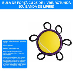Minge Ortopedică pentru Recuperarea Degetelor și a Mânii, cu Inele de Fixare, Dispozitiv Antrenament Forță și Mobilitate pentru Seniori sau AVC