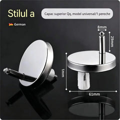 🚽【2 perechi, în total 4 bucăți】Accesorii universale pentru baie ----💦✨Cleme cu șurub pentru fixarea capacului de toaletă.