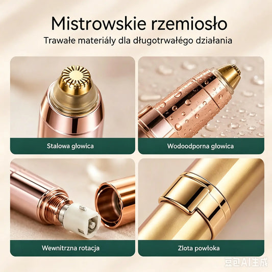 🎁 Kup 1, drugi GRATIS! ✨ Precyzyjny trymer do brwi z LED – szybko, bez bólu i bez zacięć