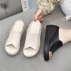 🔥👡【35-42】 Sandale elegante din piele naturală pentru femei, cu platformă și talpă moale