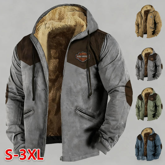 🔥 Męska kurtka jesienno-zimowa M–5XL | Ciepła, luźna i gruba z polarową podszewką ❄️