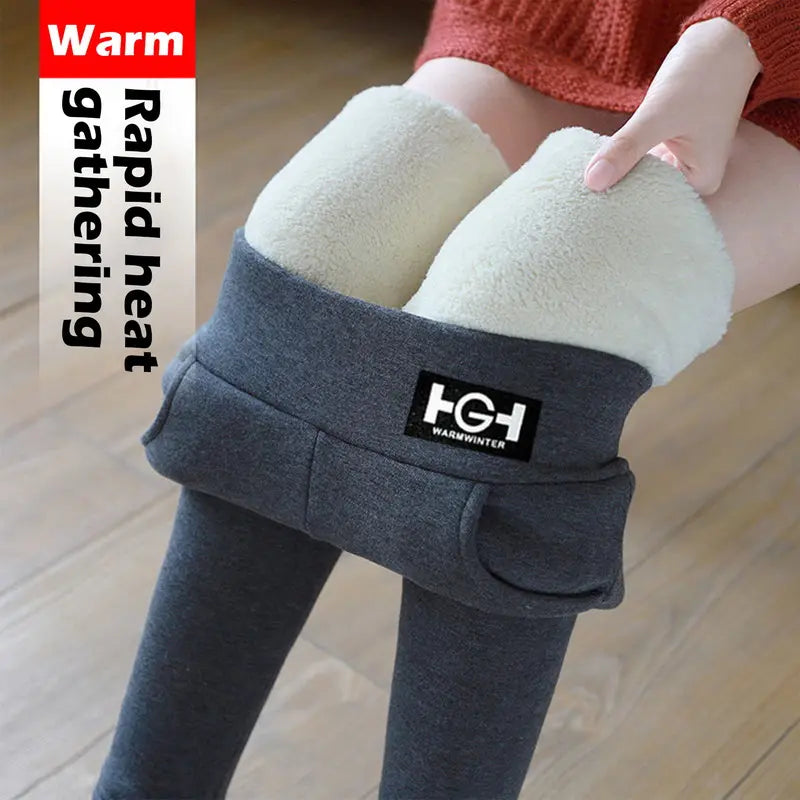 🔥 -50% | Ciepłe legginsy z wełną owczą i miękkim aksamitem ❄️ M–3XL – idealne na chłodne jesienne i zimowe dni