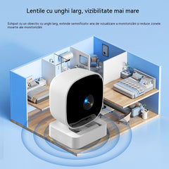 Cameră de înaltă definiție cu interfon bidirecțional cu vedere nocturnă în infraroșu, monitorizare inteligentă a casei WiFi wireless de la distanță