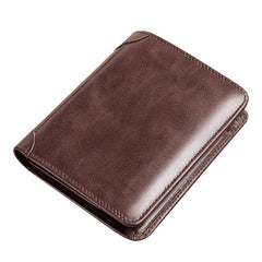 👝🛡️Portofel bărbătesc nou, realizat din piele naturală, cu protecție anti-furt