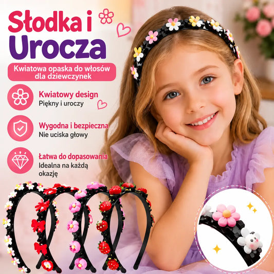 👑【🔥5 sztuka 99 zł】Patyczki, spinacze i plecione wstążki dla dziewczynek