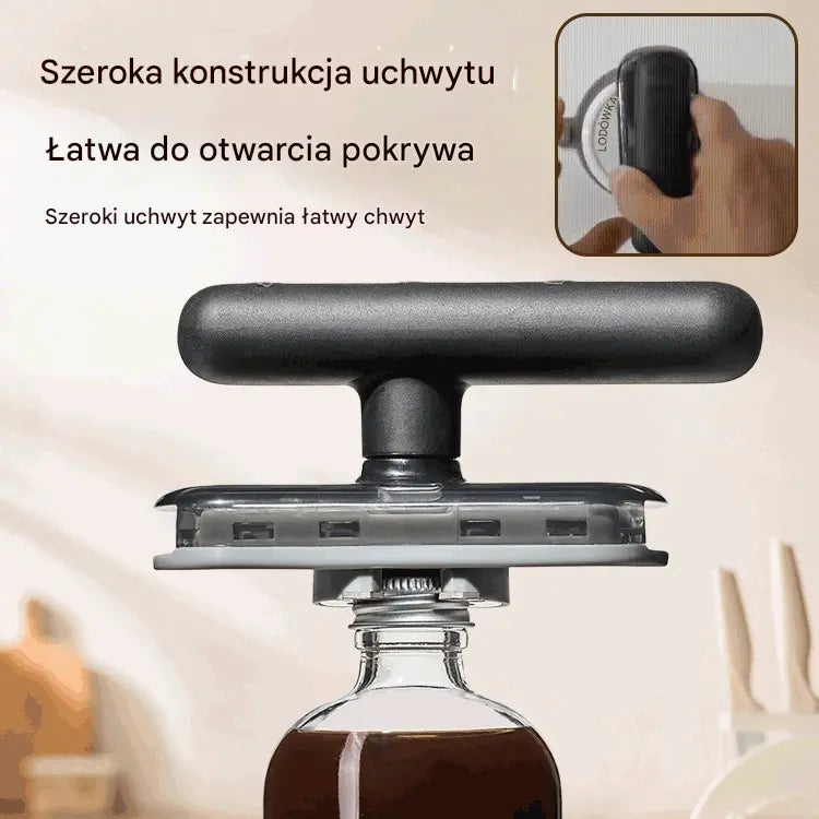 🎁🔥 2 SZTUKI ZA 99 ZŁ! Kup 1, drugi GRATIS! Otwieracz bez wysiłku – koniec z mocno zakręconymi słoikami 💪