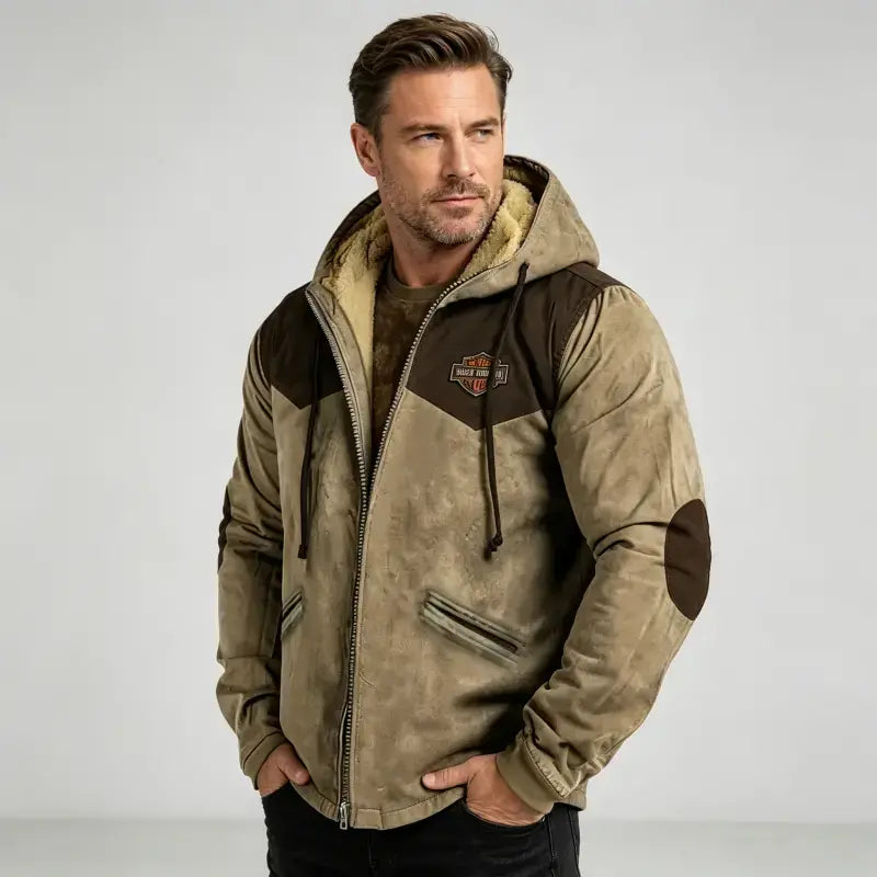 🔥 Męska kurtka jesienno-zimowa M–5XL | Ciepła, luźna i gruba z polarową podszewką ❄️