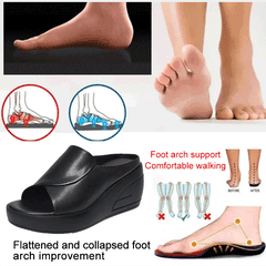 🔥👡【35-42】 Sandale elegante din piele naturală pentru femei, cu platformă și talpă moale