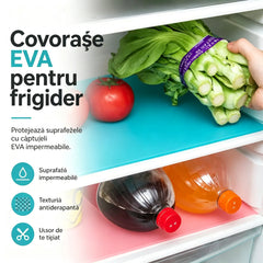 8 bucăți 119 lei - 🧊🛡️ Protecții impermeabile pentru rafturile frigiderului — Antiderapante, ușor de curățat și sigure pentru alimente — Mențin rafturile ordonate și proaspete ✨