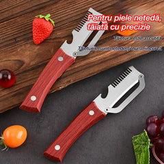 ✅Cumpără 2 și primești 2 gratuit (4 articole)🧅🔪 Curățător de bucătărie multifuncțional 3 în 1: Curățează, taie și deschide sticle!🔥