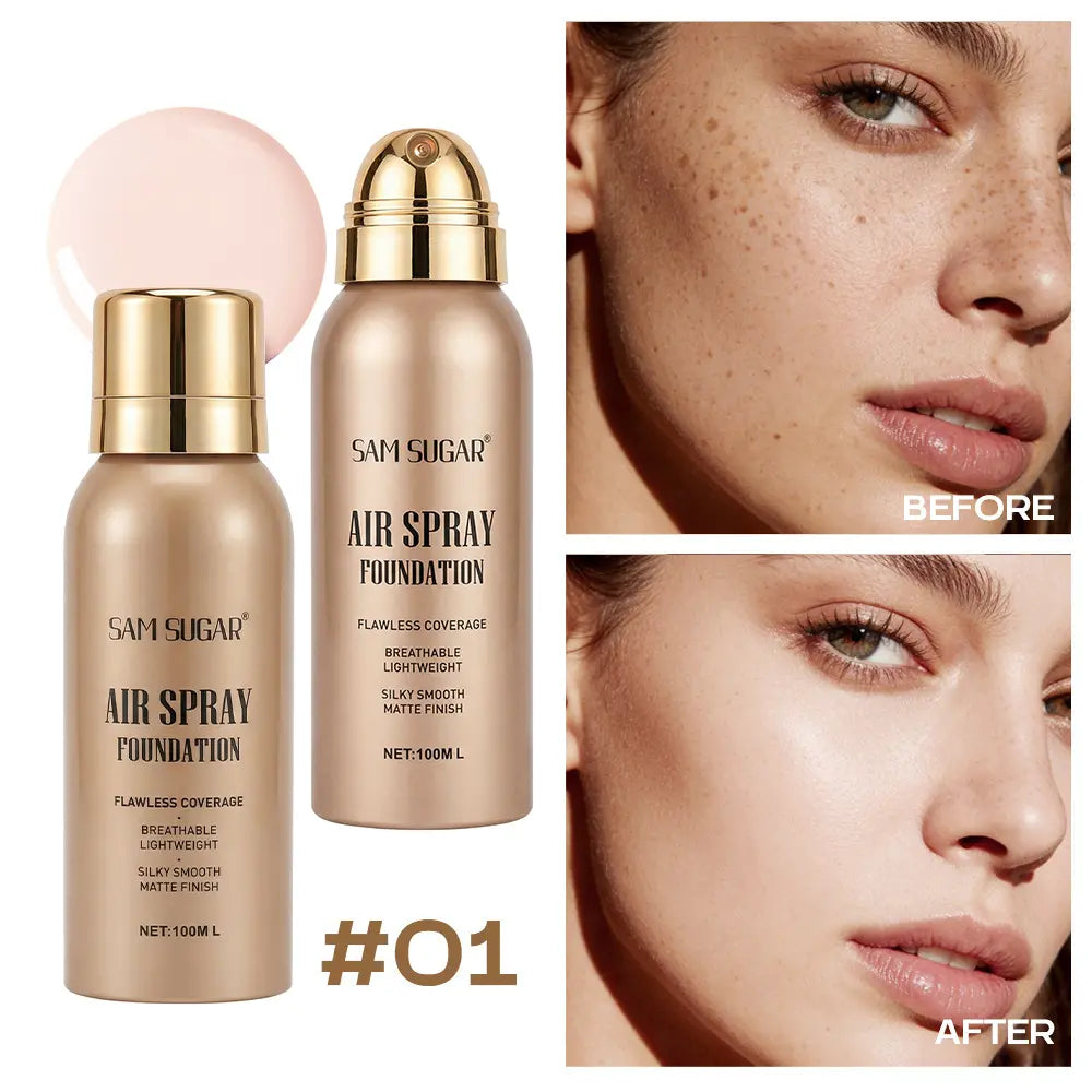 💄 Podkład w sprayu ✨ Mocne krycie, lekki efekt, wodoodporny i odporny na pot 💖 Naturalna cera bez efektu maski!