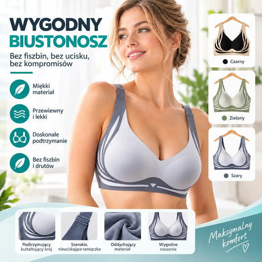【Kup 1, a 1 dostaniesz gratis】😍【2-pak】Biustonosz damski jednoczęściowy bez fiszbin ❤️【40-85 kg】