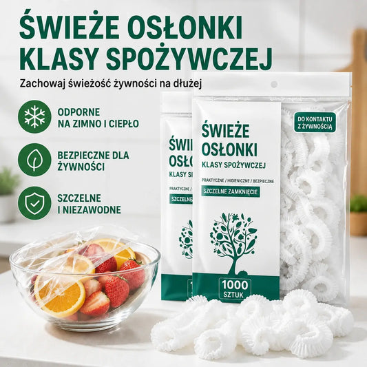 🍽️ 500 szt. tylko 109 zł! 🥗Elastyczne osłonki do żywności – świeżość na dłużej, bez wysychania i bałaganu ✨