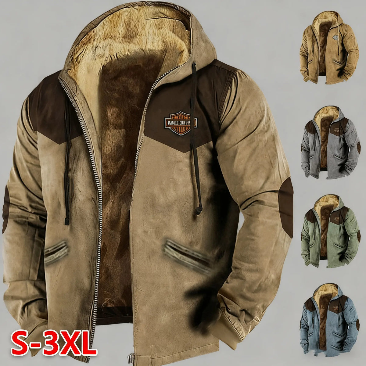 🔥 Męska kurtka jesienno-zimowa M–5XL | Ciepła, luźna i gruba z polarową podszewką ❄️