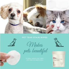 ✨🐕【Model nou, modernizat pentru o curățare mai bună】🐈Șervețele de curățare pentru petele de pe ochii animalelor de companie 🔥Îndepărtează petele de lacrimi🔥