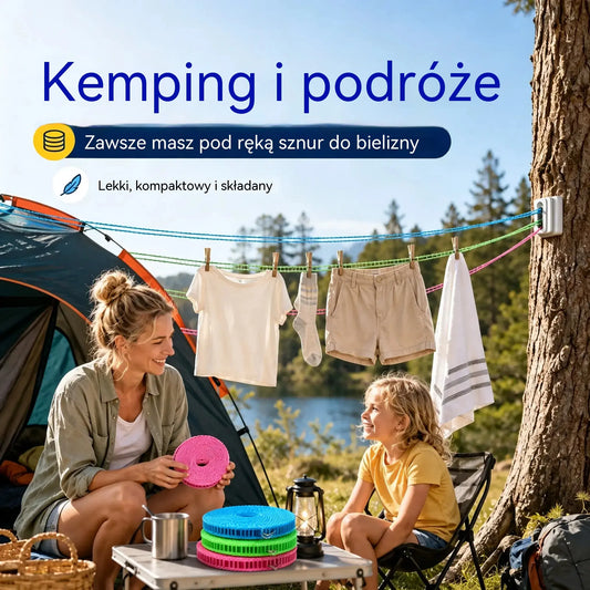 💥【3 szt.】🔗 Antypoślizgowy wieszak odporny na wiatr 👕 Koniec ze spadającym praniem nawet przy silnym wietrze! 🌬️