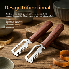 ✅Cumpără 1, primești 1 gratuit (Două articole în total)🧅🔪 Curățător de bucăți multifuncțional 3 în 1: Curățează, toacă și deschide sticle! 🔥