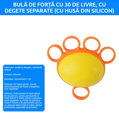 Minge Ortopedică pentru Recuperarea Degetelor și a Mânii, cu Inele de Fixare, Dispozitiv Antrenament Forță și Mobilitate pentru Seniori sau AVC