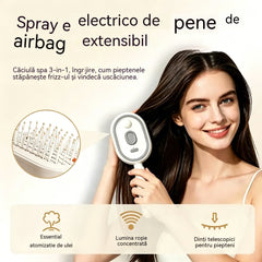 ⚡💨 Pulverizator electric cu pieptene de masaj și pernă
