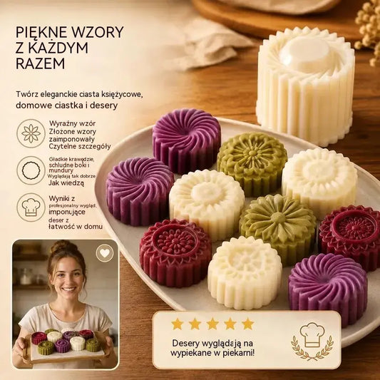 💥 Kup 2, a 2 dostaniesz GRATIS! 🎁 Zestaw 4 kreatywnych foremek 2w1 do ciastek i deserów ✨ Łatwe wyjmowanie, piękne wzory jak z cukierni! 😍