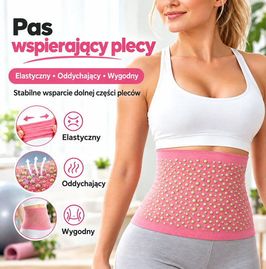 🔥 KUP 1, DRUGI GRATIS! 🔥 Ocieplający pas lędźwiowy z piołunem | 40–105 kg ❄️ Ciepło i komfort dla dolnej części pleców