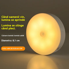 🏡💡【Cumpărați 2 obțineți 2 gratuit:4 buc】Lumină LED inteligentă cu inducție pentru corpul uman, convenabilă și practică de încărcat